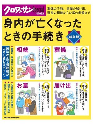 cover image of クロワッサン特別編集 身内が亡くなったときの手続き: 本編
